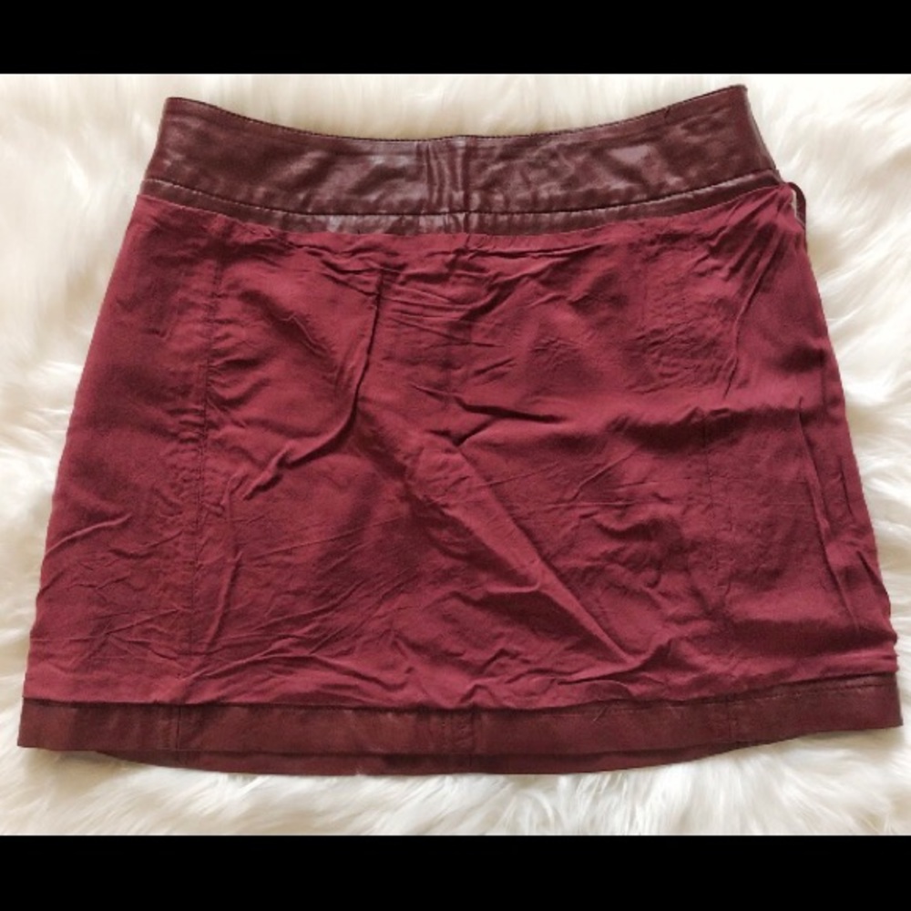 Free People Zip Vegan Leather Mini Skirt - Picture 5 of 10